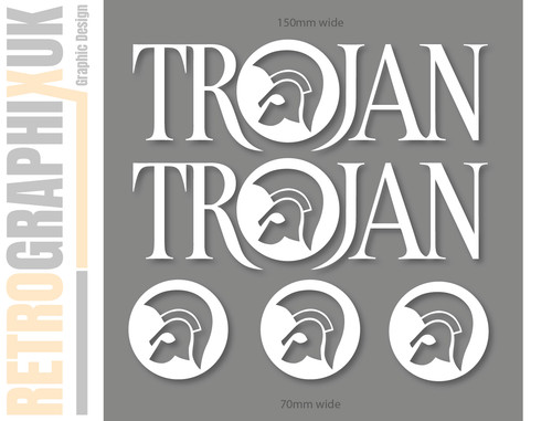 Trojan ska stickers rude - trojan,
