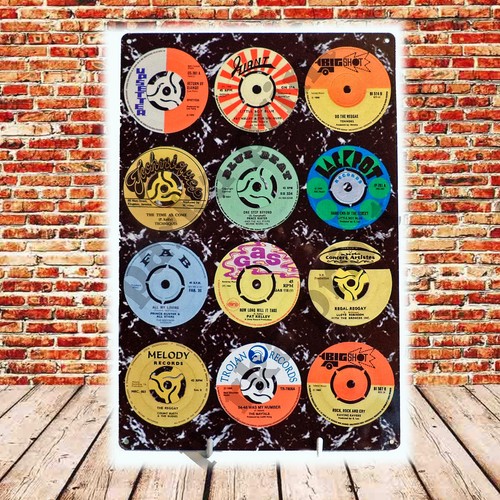 Ska reggae metal sign - ska, sign,